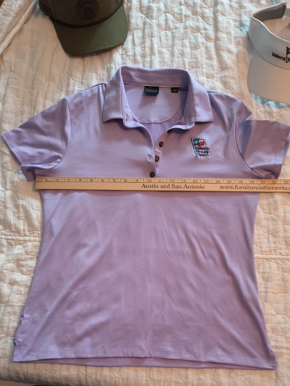 Lavender Valero Texas Open Women's  Golf Polo, Large